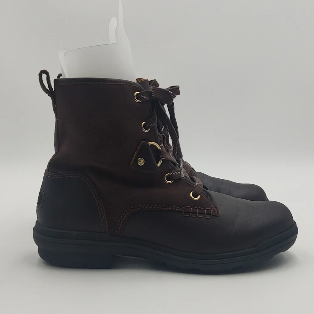 UGG Hapsburg Hiker Boots Brown Suede Leather 7.5 Hiking Gorpcore Après Ski